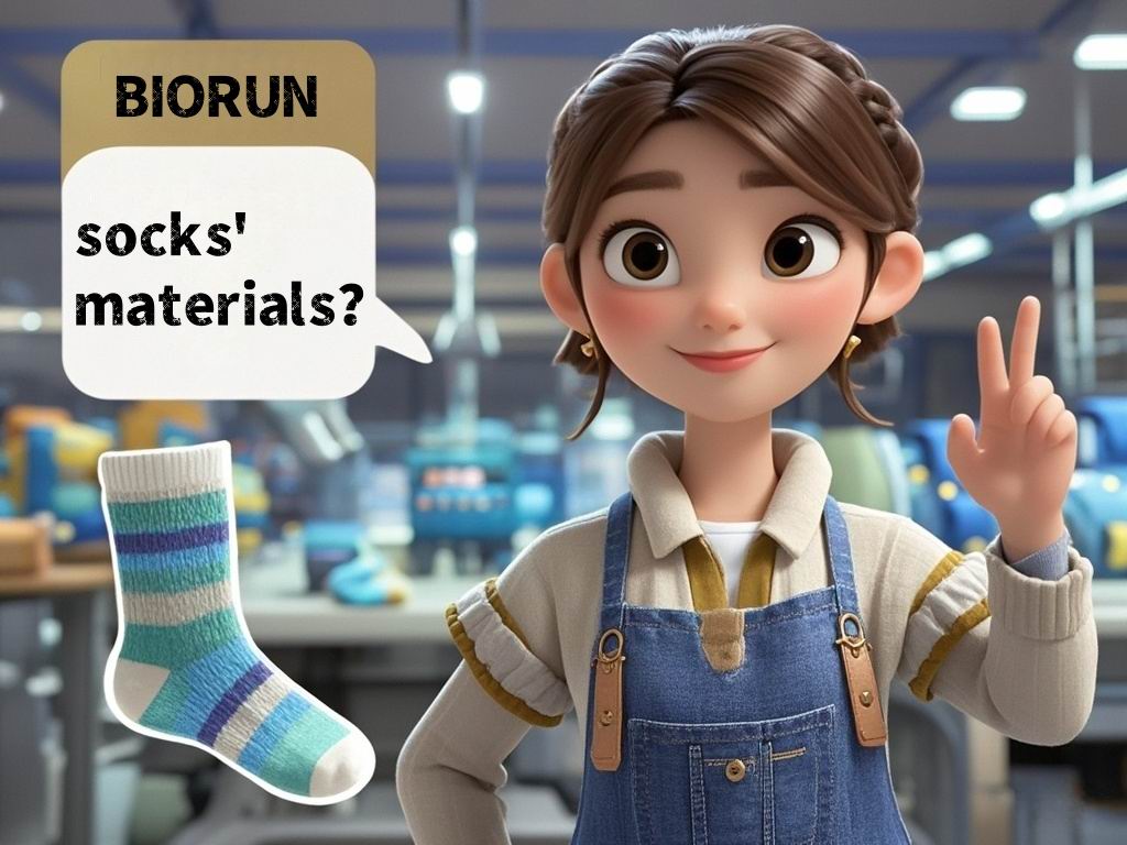 What materials can you manufacture socks with?