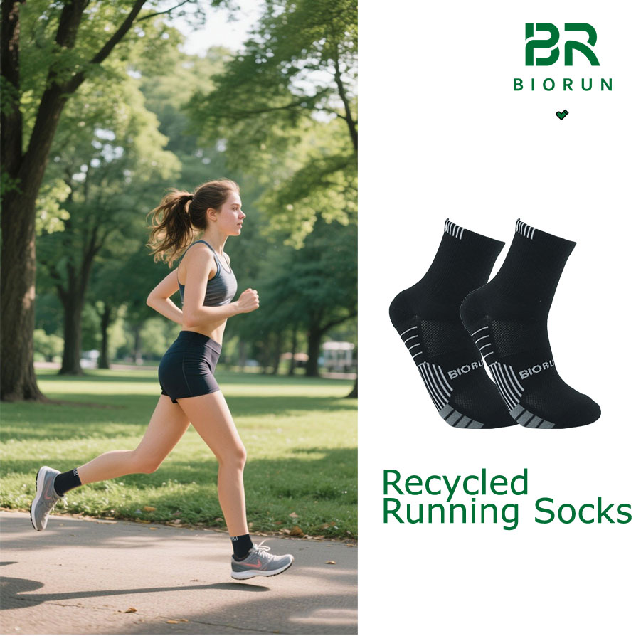 Recycled Running Socks with Arch Support | Biorun Sustainable Sports Socks