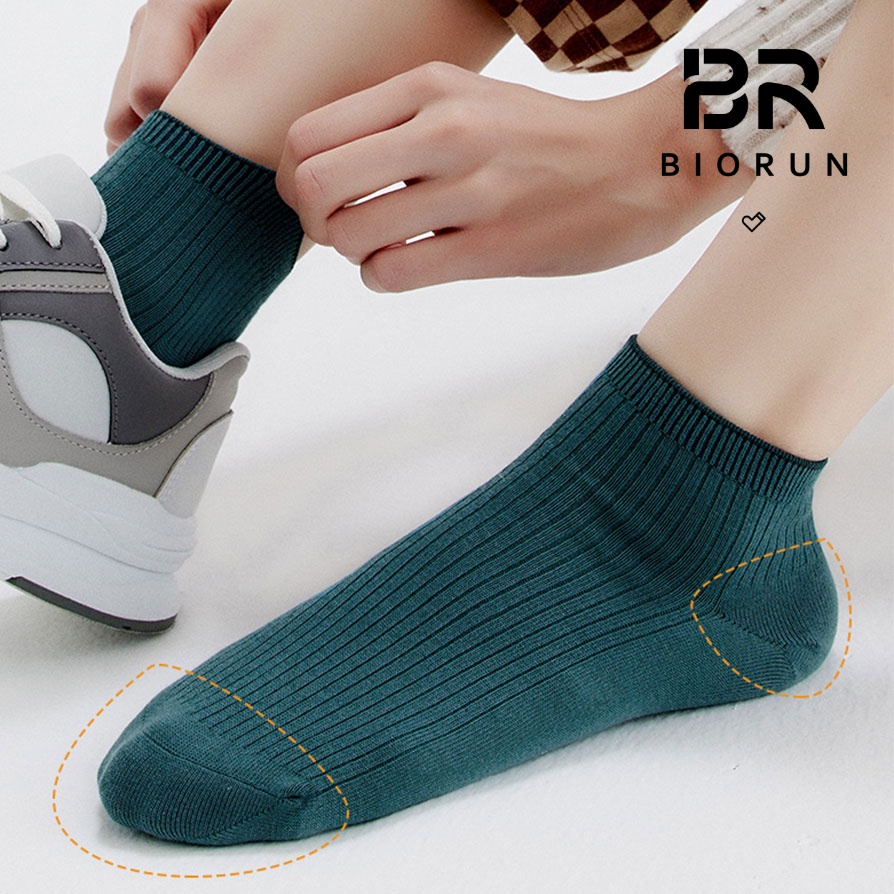 Premium Ankle Socks – Comfort & Durability | Biorun Socks Factory