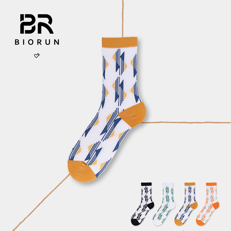 Geometric Colorful Cotton Socks